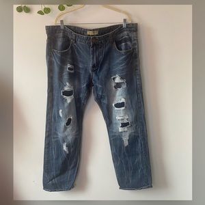 Decibel Men's distressed faded Jeans